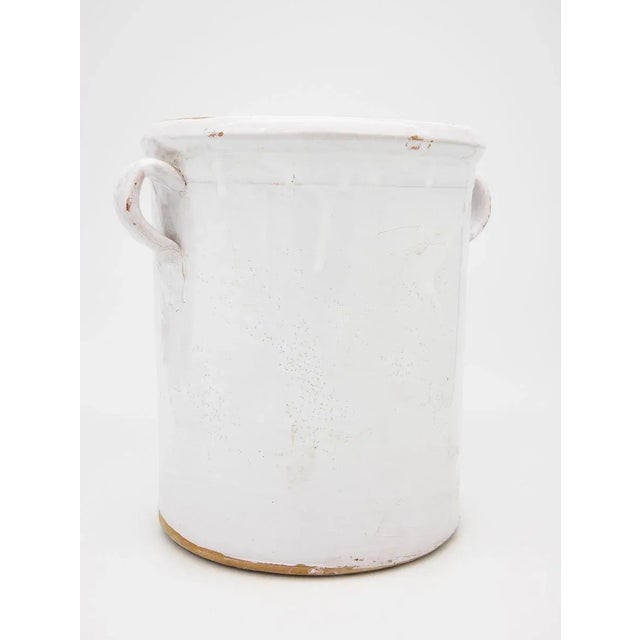 Antique Stoneware Urn With Handles For Sale - Image 4 of 11