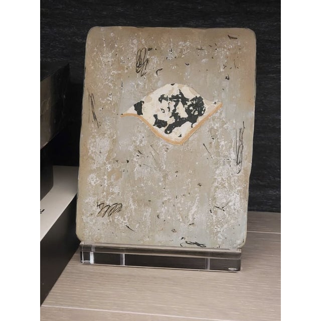 Handmade Japanese Ceramic Wall Hanging Plate by Katsunori Yaoita - One of a Kind For Sale - Image 4 of 10