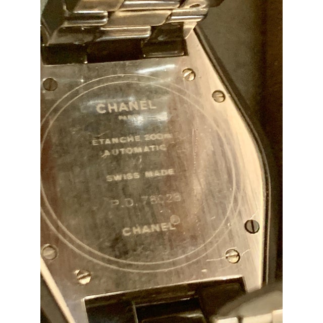 Black Chanel J12 Black Ceramic Automatic Midsize Unisex Watch Black Ceramic Face For Sale - Image 8 of 8