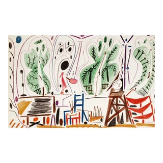 Picasso Sketchbook Carnet De La Californie Print # 1 Dated 8/11/1955 For Sale