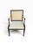 Yellow 1 of 2 Antique Directoire Arm Chair W Nancy Corzine Yellow Upholstery For Sale - Image 8 of 8
