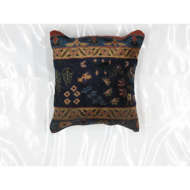 Persian Antique Rug Fragment Pillow For Sale - Image 3 of 3