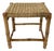 Vintage Woven Rope and Bamboo Stool For Sale