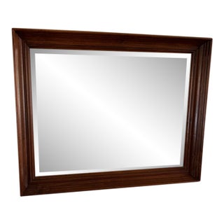Early 21st Century Uttermost of Rocky Top Virginia Wood Beveled Wall Mirror For Sale