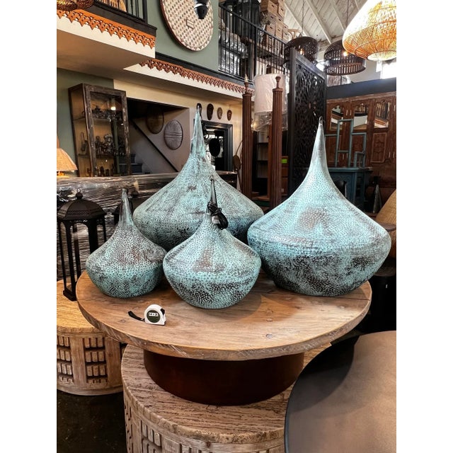 2020s Copper Rain Drop Pendant Light Small For Sale - Image 5 of 7