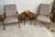 Pair of MCM French Upholstered Wooden Armchairs For Sale - Image 10 of 11