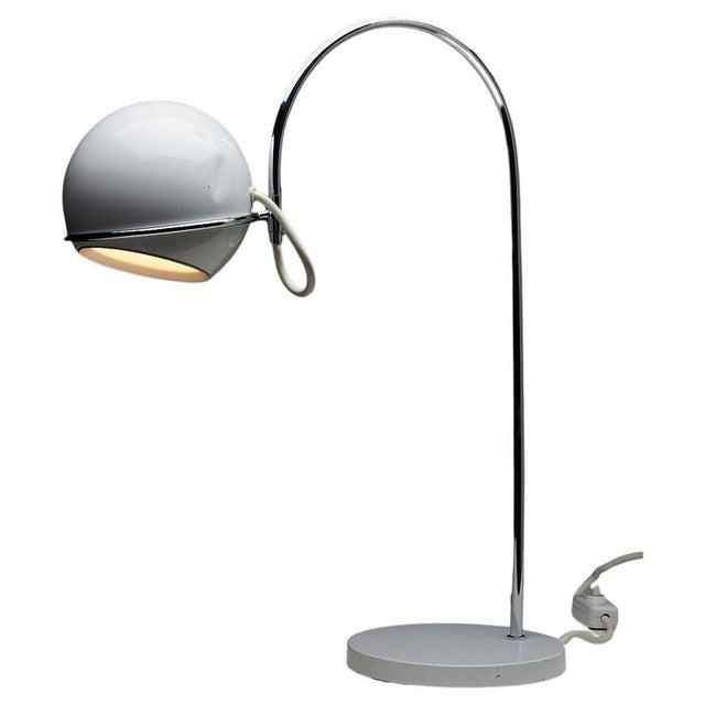 Space Age German White and Chrome Desk Lamp from Cosack, 1960s For Sale - Image 12 of 12