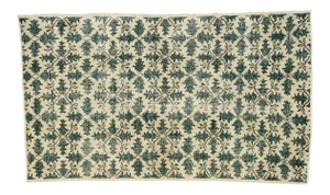 Zeki Muren Distressed Vintage Turkish Sivas Rug - 03'10 X 06'06