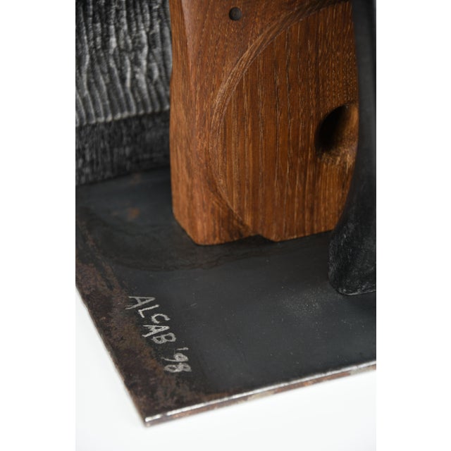 Alberto Cabiddu, Fratelli (Brothers) — Ebonized Wood Totemic Sculpture, 1998, Oak and Wood For Sale - Image 3 of 17