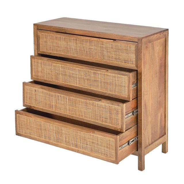 Contemporary Eldridge Wood Chest With Four Drawers by Loomlan For Sale - Image 3 of 6