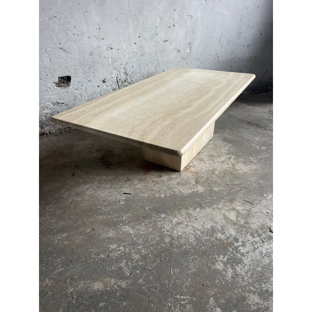 Italian Travertine Coffee Table, 1970s For Sale - Image 10 of 10