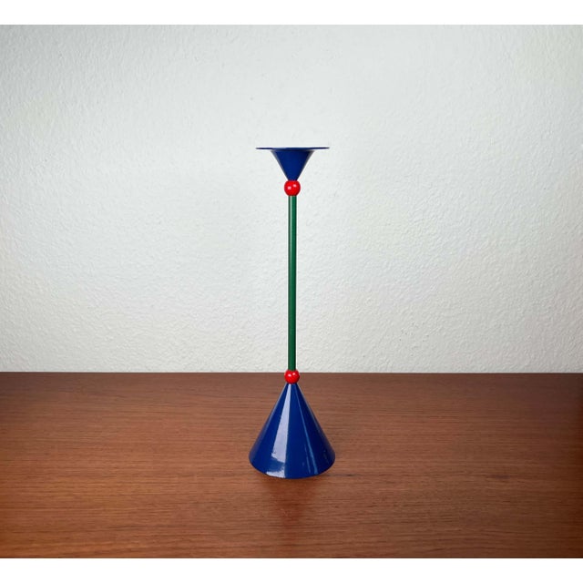 Vintage Metal Candleholder, 1980s For Sale - Image 9 of 11