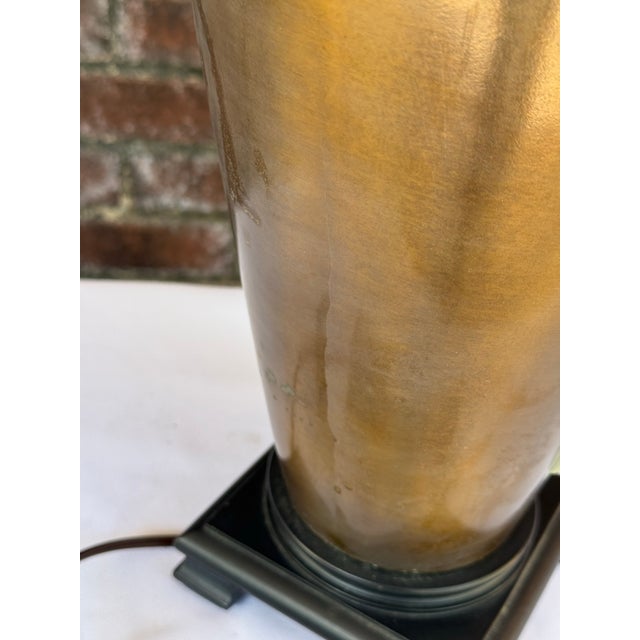 Vintage Frederick Cooper Style Archaic Bronze "Taotie" Lamp | James Mont Era Chinoiserie For Sale In Mobile - Image 6 of 12