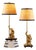 Jamaica Monkey Accent Lamp with Raffia Shade, Set of 2 For Sale