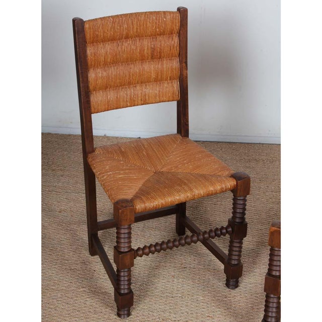 Chairs in the style of Charles Dudouyt, 1950, Set of 2 For Sale - Image 3 of 10