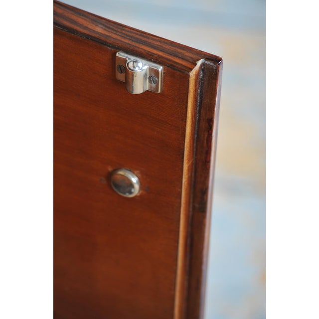 Brown Small Czech Art Deco Walnut Burl Cabinet, 1920s For Sale - Image 8 of 13