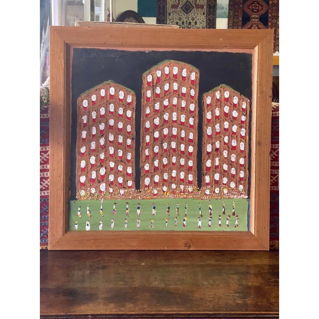 1990s Jimmy Lee Sudduth Folk Art Painting With Mud For Sale - Image 13 of 13