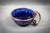 Cobalt Blue Flamed Glazed Earthenware Bowl with Handle and Hammered Metal Mount by André Villien, Paris, 1910-1920 For Sale - Image 11 of 11