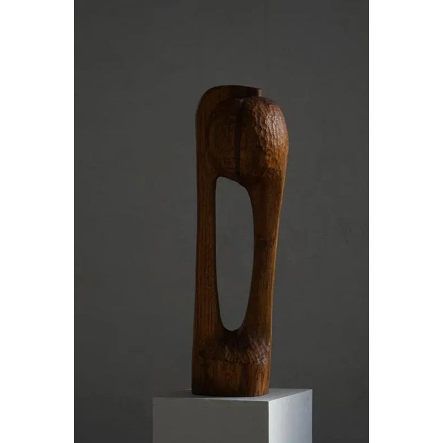 Wooden Sculpture by Ole Wettergren, Denmark, 1980s For Sale - Image 4 of 17