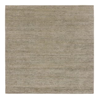 Contemporary Square Textural Rug in Beige Hues, by Rug & Kilim, India For Sale