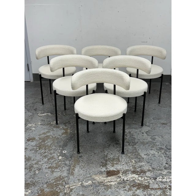 Omar De Biaggio for Cb2 Inesse Dining Chairs, Set of Six For Sale - Image 10 of 11