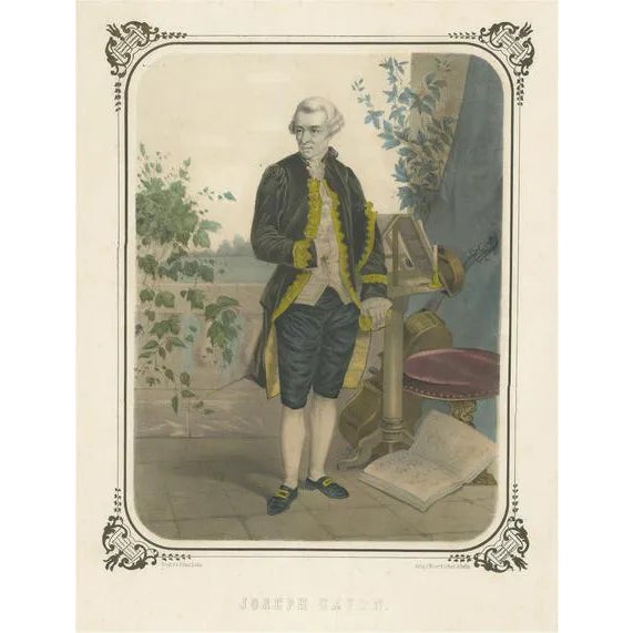 After Hölzer, Portrait of Franz Joseph Haydn, Print For Sale