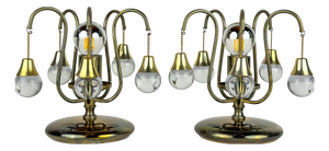 Vintage Murano Table Lamps, 1960s, Set of 2