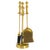 Late 20th Century Italian Brass Fireplace Tool Set on Stand For Sale - Image 5 of 9