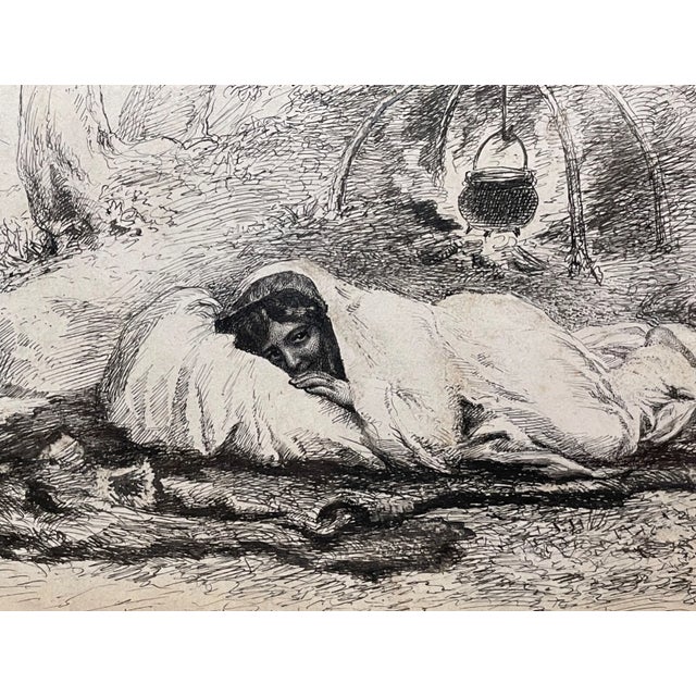 Drawing/Sketching Materials Antique Original Jean Leon Gerome Ferris 1863-1930 Pen Ink Drawing Sketch Art For Sale - Image 7 of 13