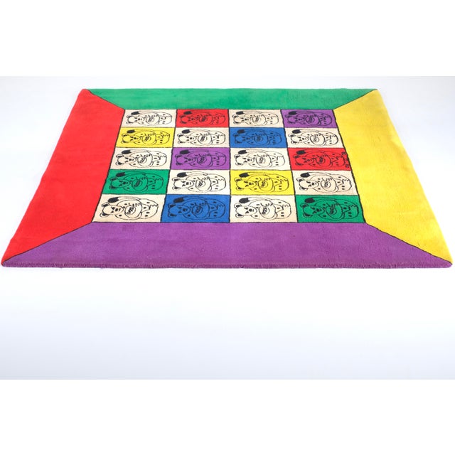 Rug by Jean-Charles De Castelbajac for Ko & Co, 1970s For Sale - Image 6 of 6