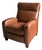 Late 20th Century Comfort Design Cognac Leather Recliner Lounge Chair For Sale