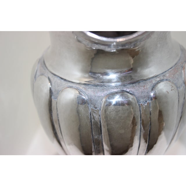 American Melon Pitcher Silver Plated For Sale - Image 10 of 12