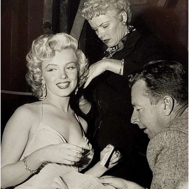 American Marilyn Monroe on the Set Having a Haircut-Rare 1950s Photograph by Darlene Hammond For Sale - Image 3 of 7