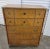Huntley Furniture Co. Vintage Huntley Thomasville Pecan Campaign Style 5 Drawer Chest For Sale - Image 4 of 11