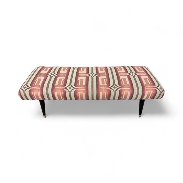 Mid-Century Modern Mid-Century Modern Upholstered Window Bench For Sale - Image 3 of 5