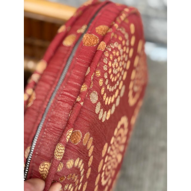 Vintage Split Bamboo Armchair With Cushion For Sale - Image 12 of 12