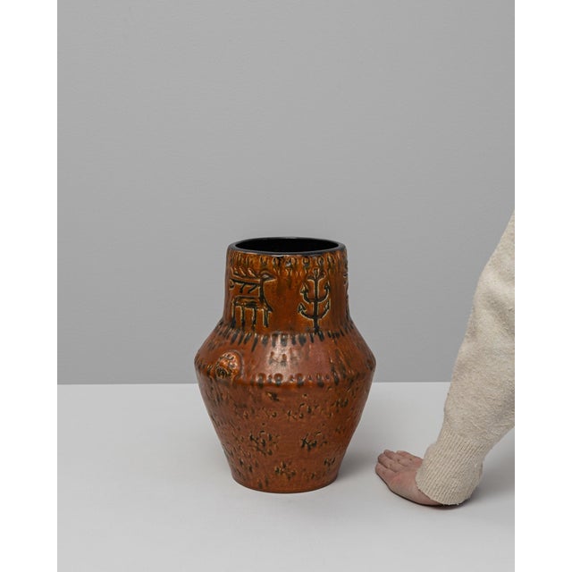 Mid-Century Modern 20th Century German Ceramic Vase For Sale - Image 3 of 18