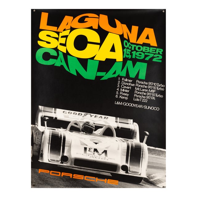 Original Porsche Poster by Erich Strenger, 1972 For Sale
