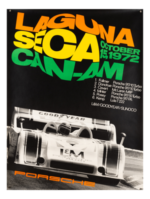Original Porsche Poster by Erich Strenger, 1972
