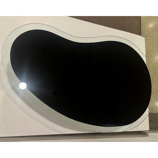1960s 1960s Italian Mid-Century Modern Design Bean Shape Black Crystal Coffee Table For Sale - Image 5 of 7