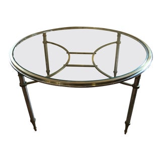 Maison Jansen Round Two Tone Coffee Table For Sale