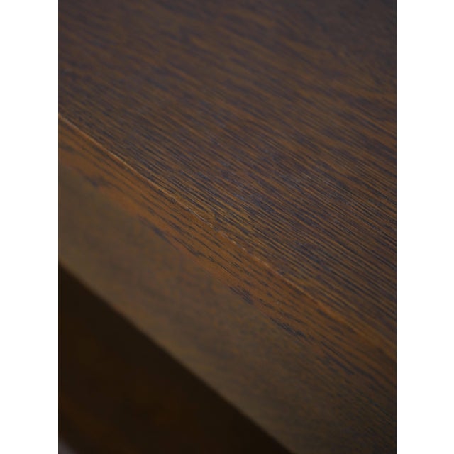 Stickley 1 Drawer Mission Oak Console Bookcase Table ~ Rare For Sale - Image 11 of 17