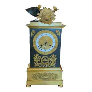 19th Century Gorgeous French Empire Bronze Mantle Clock