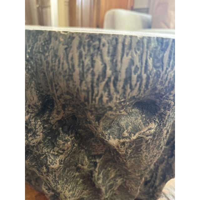 Contemporary Attributed Palecek Chloe Fossil Clam Lava Coffee Table For Sale - Image 3 of 15