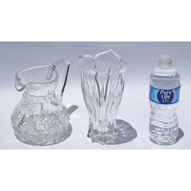 1970s Art Deco Style Waterford Heavy Crystal Tulip Vase Star Base For Sale - Image 12 of 13
