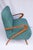 Italian Mid-Century Settee - Sofà Carlo Mollino Style in Teal Green For Sale - Image 11 of 12