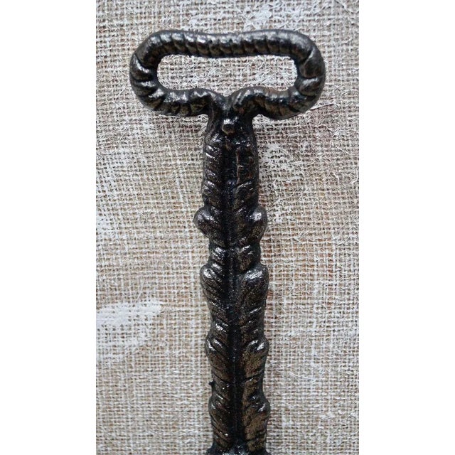 Georgian Cast Iron Lions Paw Door Porter For Sale - Image 6 of 9