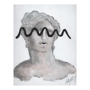 "Seeing Waves Sculpture" Fine Art Print by Elle Yount