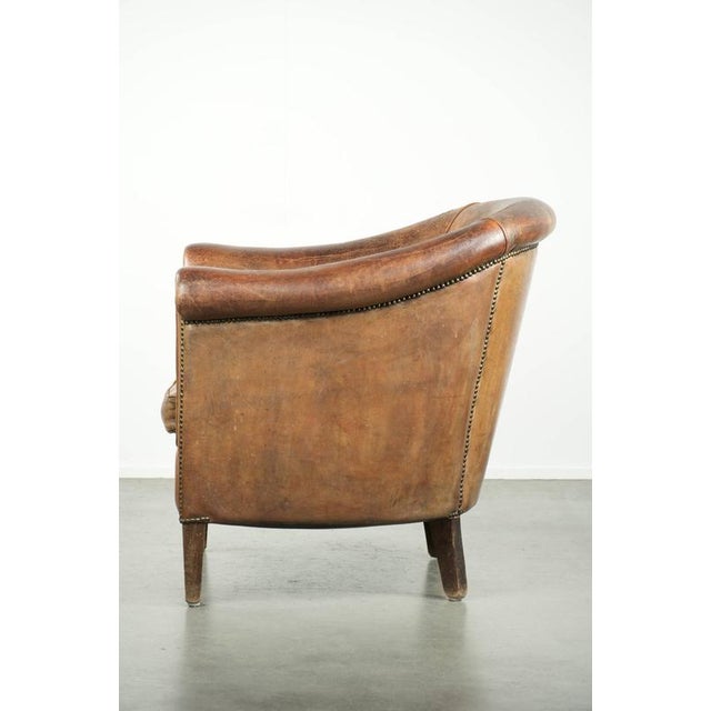 2000 - 2009 Vintage Sheepskin Club Armchair For Sale - Image 5 of 18