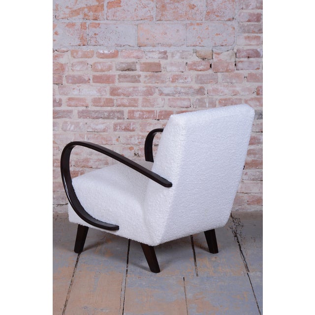 Set of Art Deco Armchairs attributed to J. Halabala for Up Závody, Czech, 1940s For Sale - Image 15 of 18